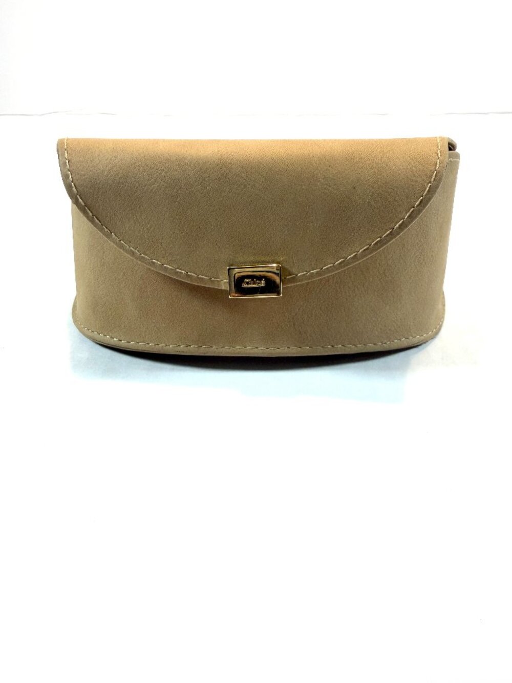 CHLOE Beige/Taupe Nubuck Leather Eyewear Semi-Hard Magnetic Closure CASE ONLY